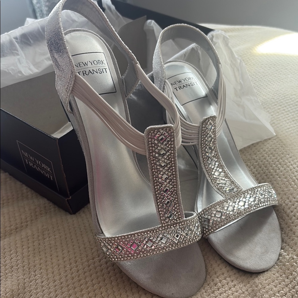 New York Transit Silver Women's Shoes